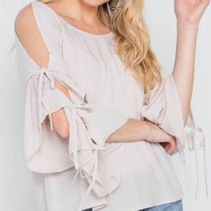 Carribean nights Boho petal sleeve top